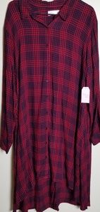 Time and True Plaid Dress